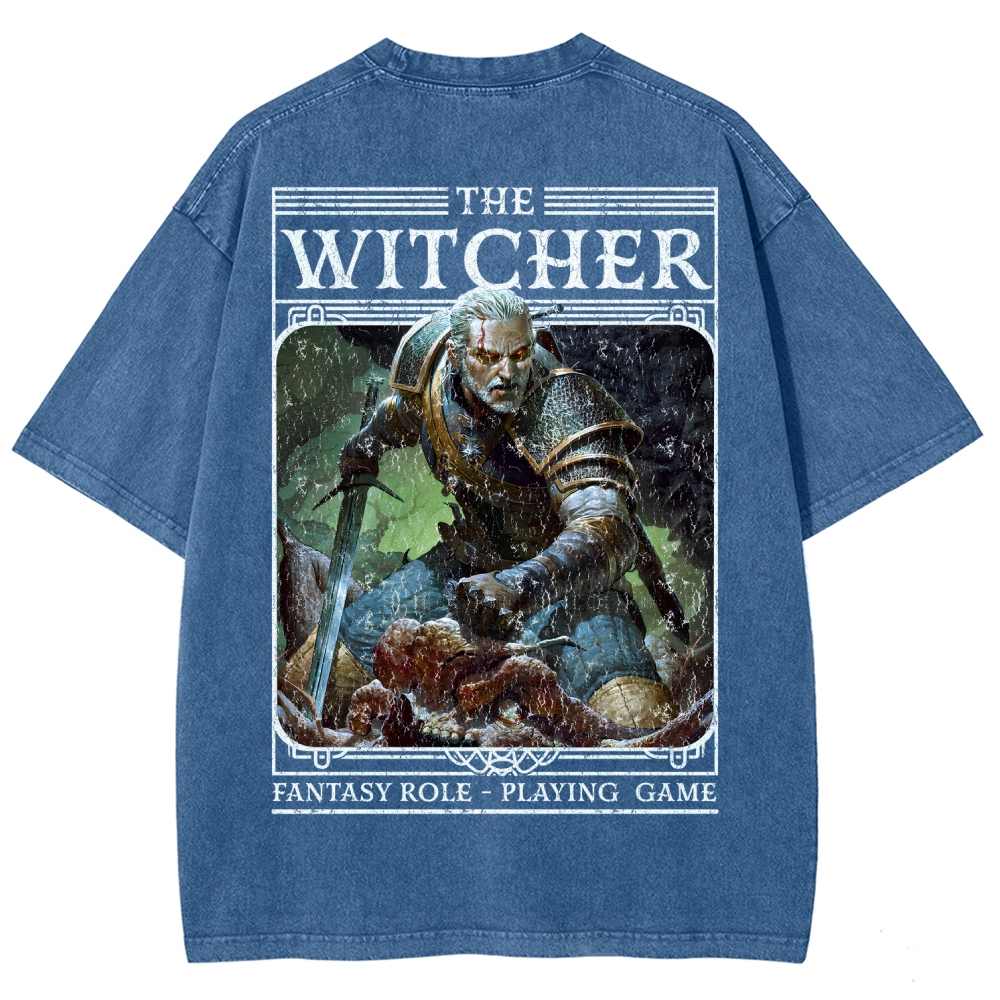 The Witcher Unisex Fit Washed T-Shirt 2508026824