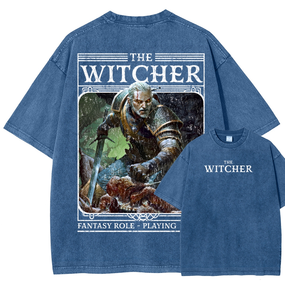 The Witcher Unisex Fit Washed T-Shirt 2508026824