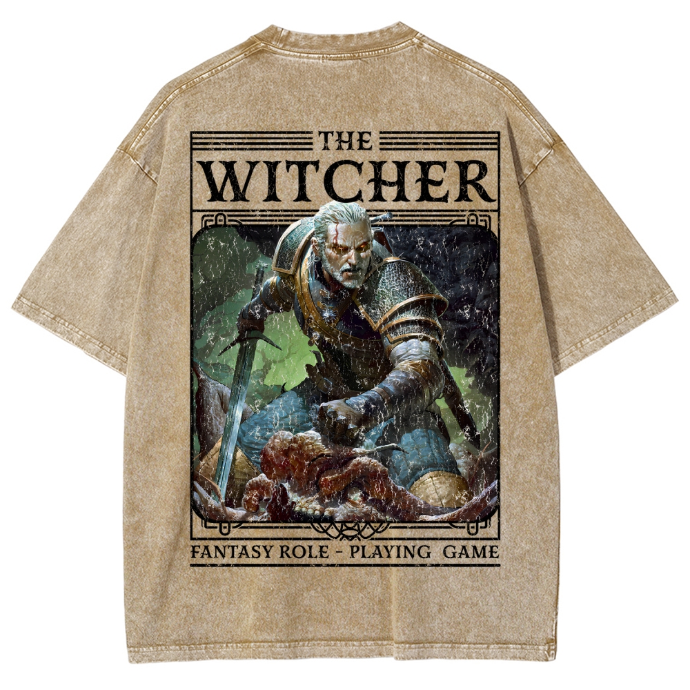 The Witcher Unisex Fit Washed T-Shirt 2508026824
