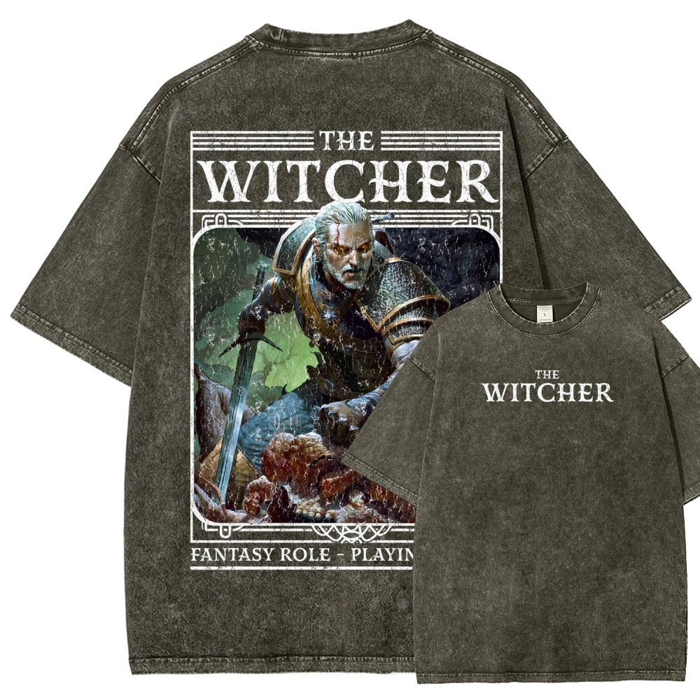 The Witcher Unisex Fit Washed T-Shirt 2508026824