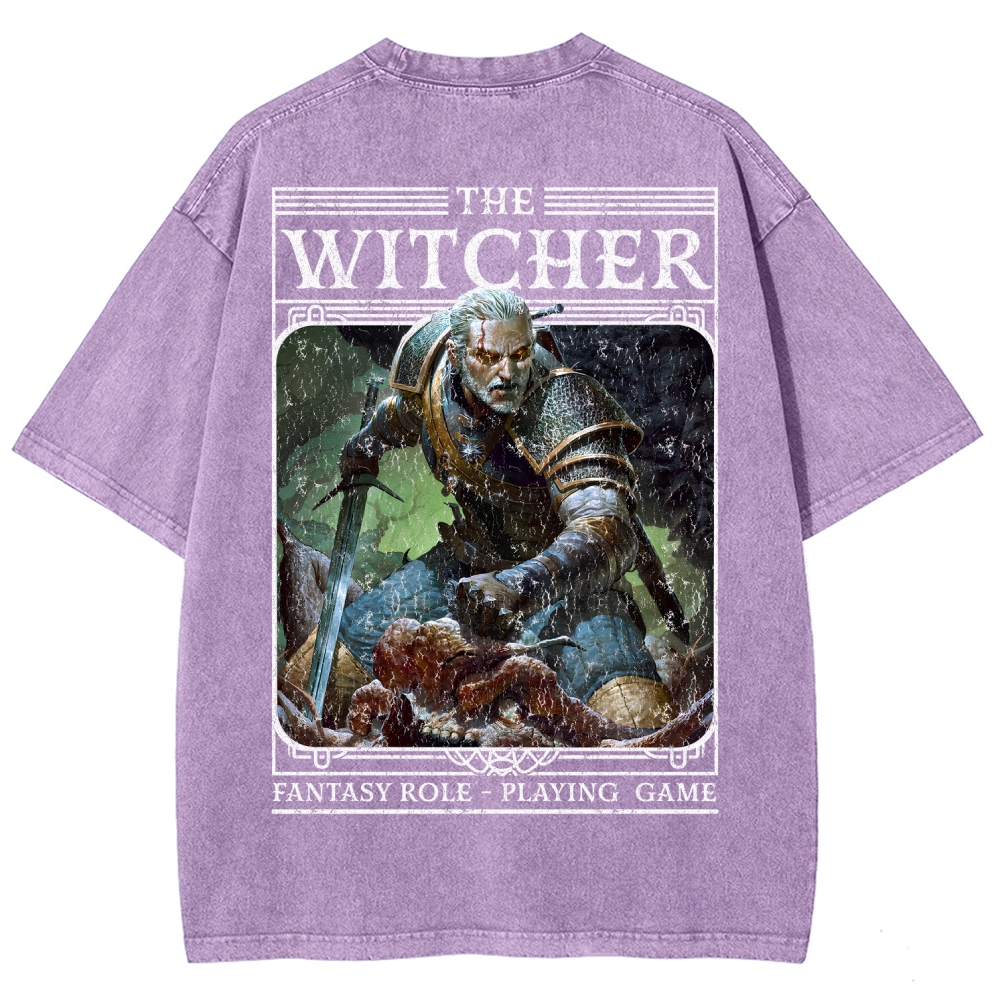 The Witcher Unisex Fit Washed T-Shirt 2508026824