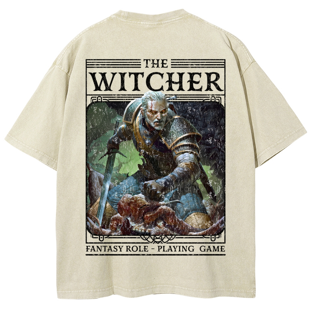 The Witcher Unisex Fit Washed T-Shirt 2508026824