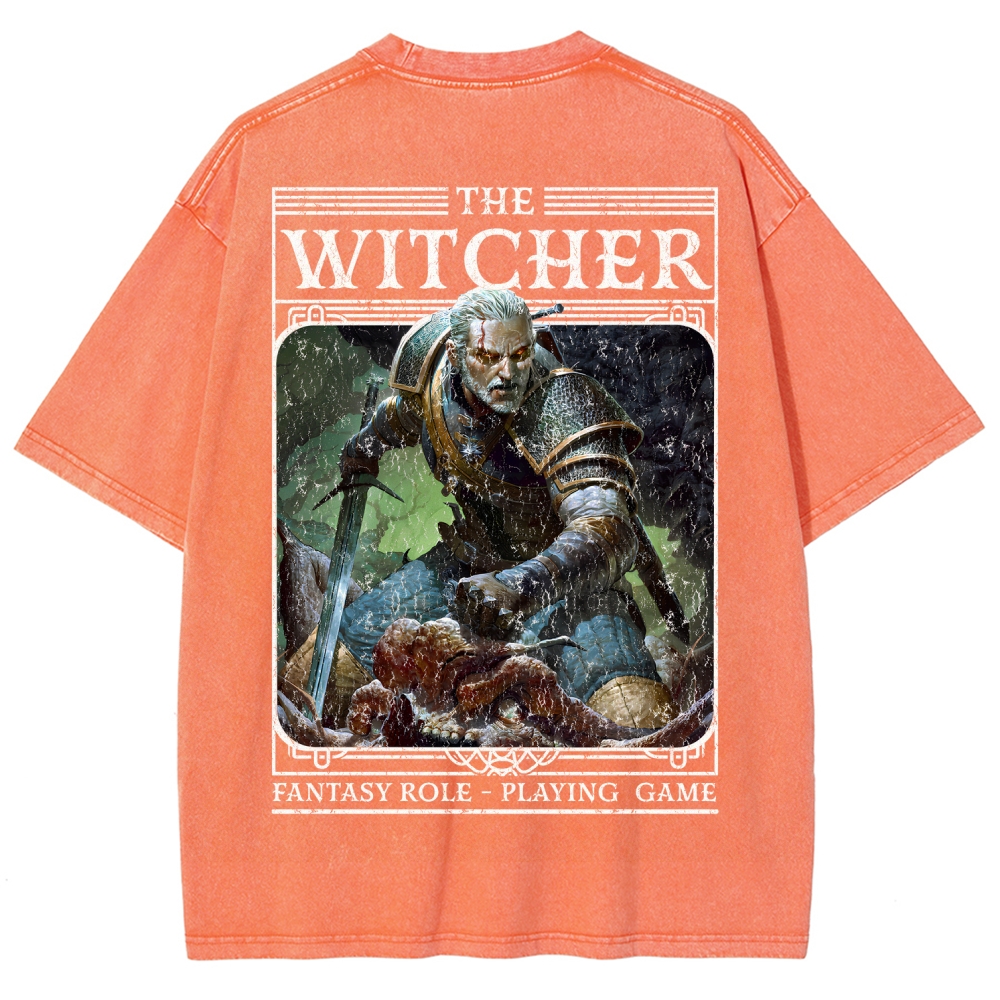 The Witcher Unisex Fit Washed T-Shirt 2508026824