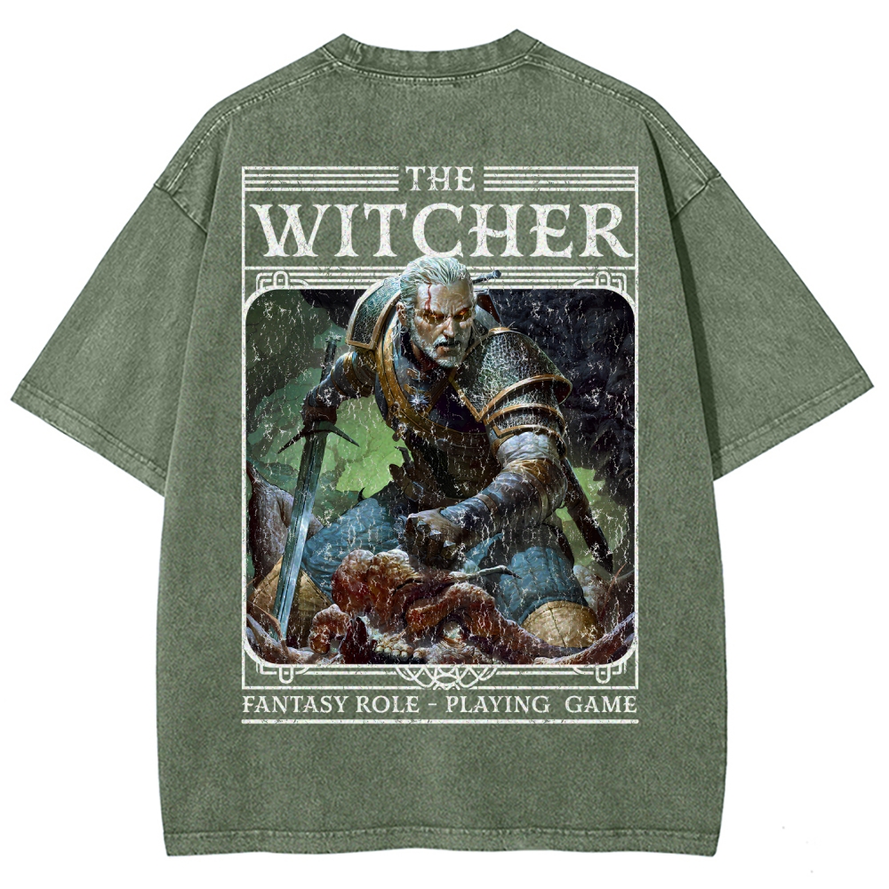 The Witcher Unisex Fit Washed T-Shirt 2508026824