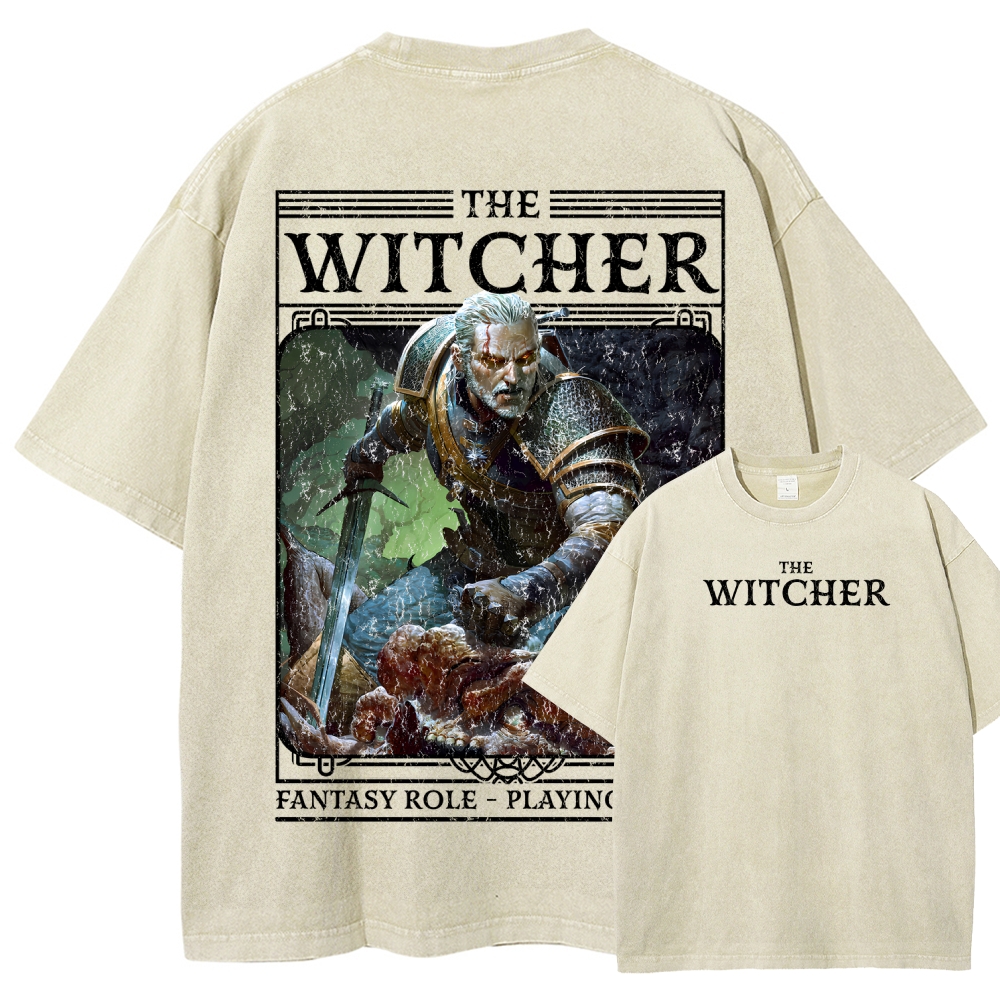 The Witcher Unisex Fit Washed T-Shirt 2508026824