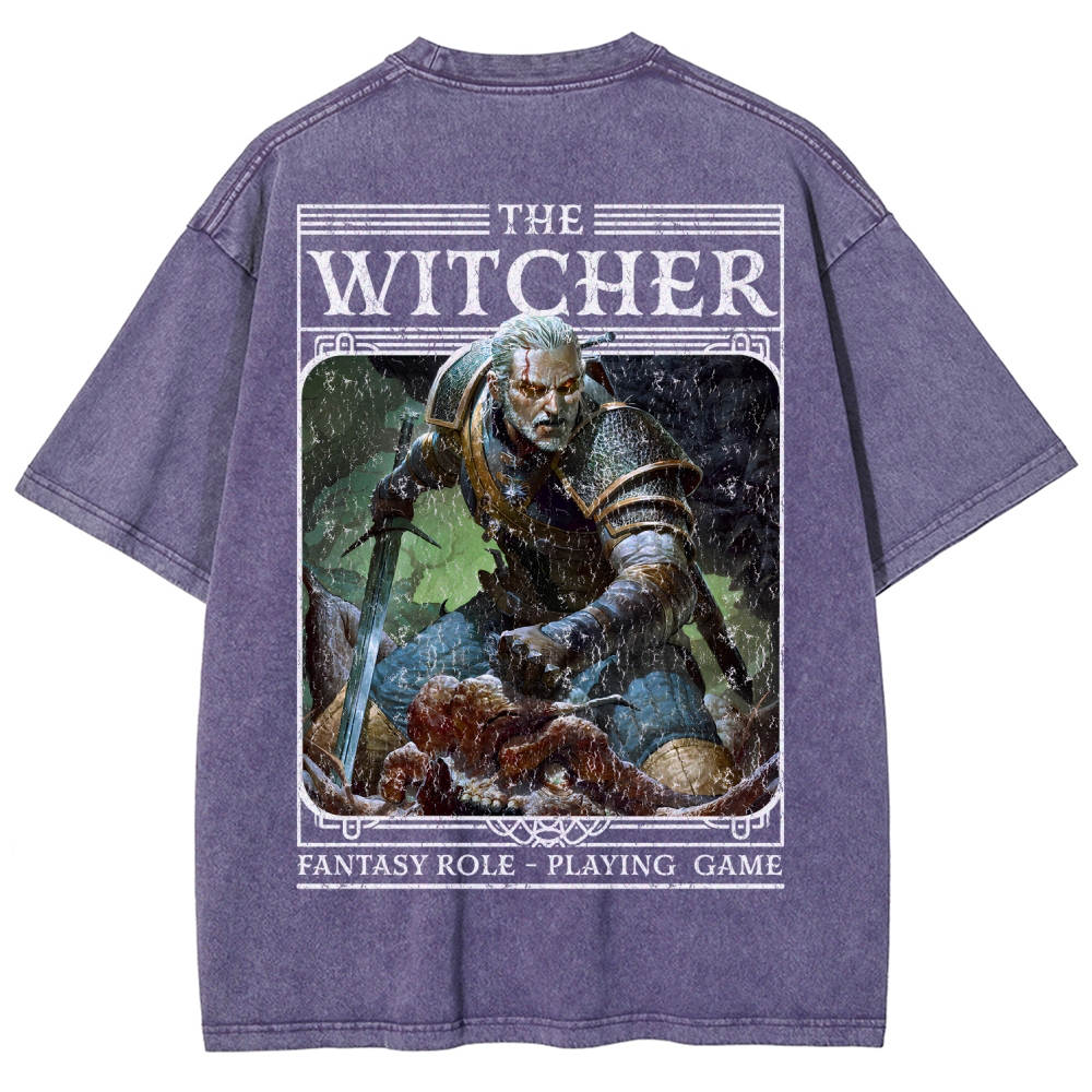 The Witcher Unisex Fit Washed T-Shirt 2508026824