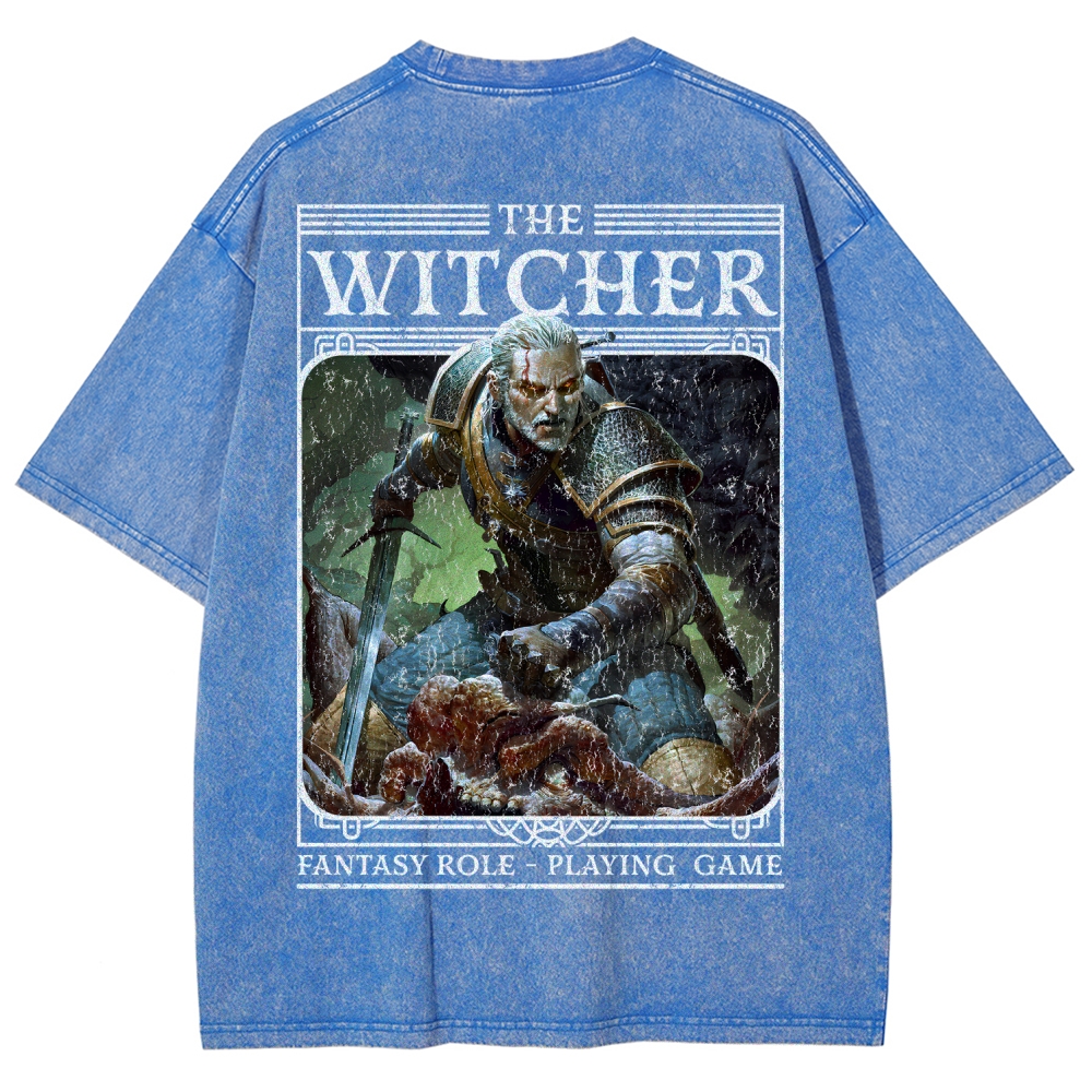 The Witcher Unisex Fit Washed T-Shirt 2508026824