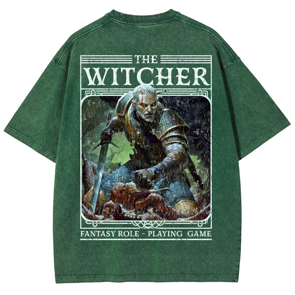 The Witcher Unisex Fit Washed T-Shirt 2508026824