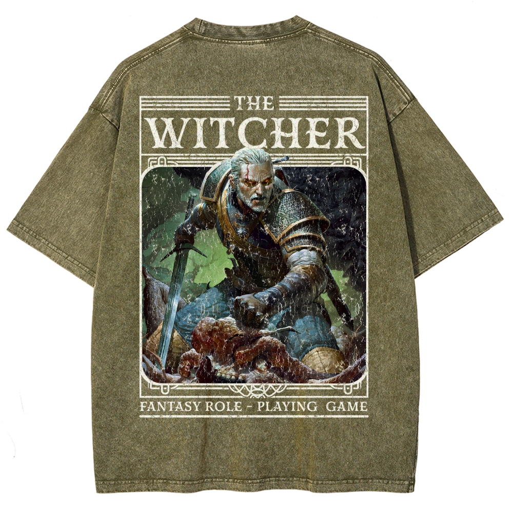 The Witcher Unisex Fit Washed T-Shirt 2508026824