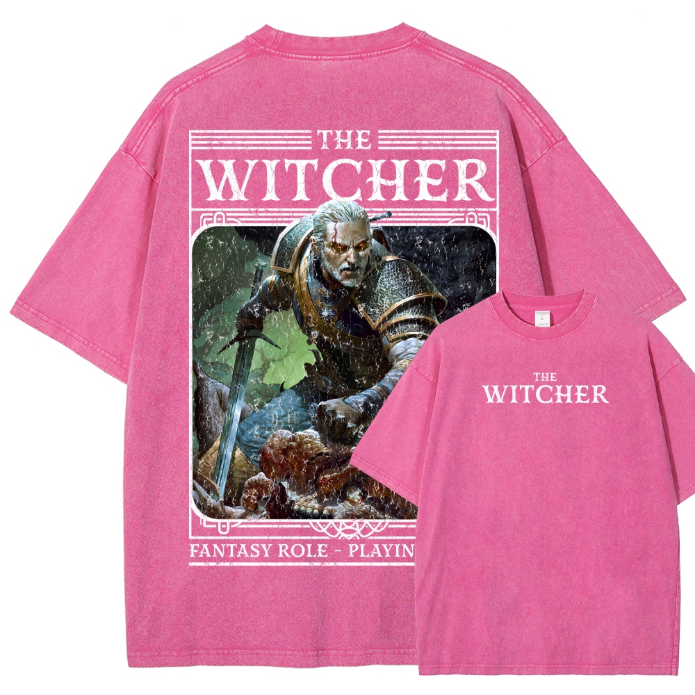 The Witcher Unisex Fit Washed T-Shirt 2508026824