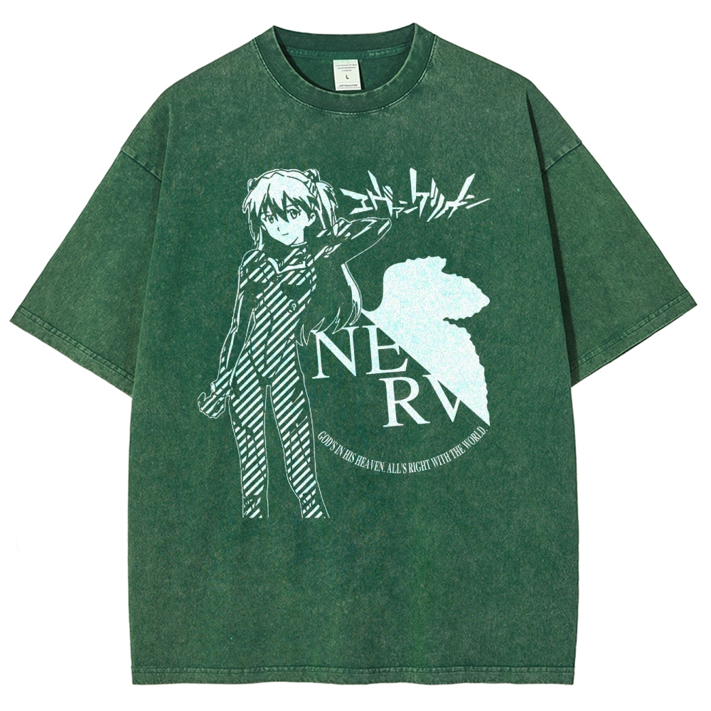Neon Genesis Evangelion Unisex Fit Washed T-Shirt 2509001921