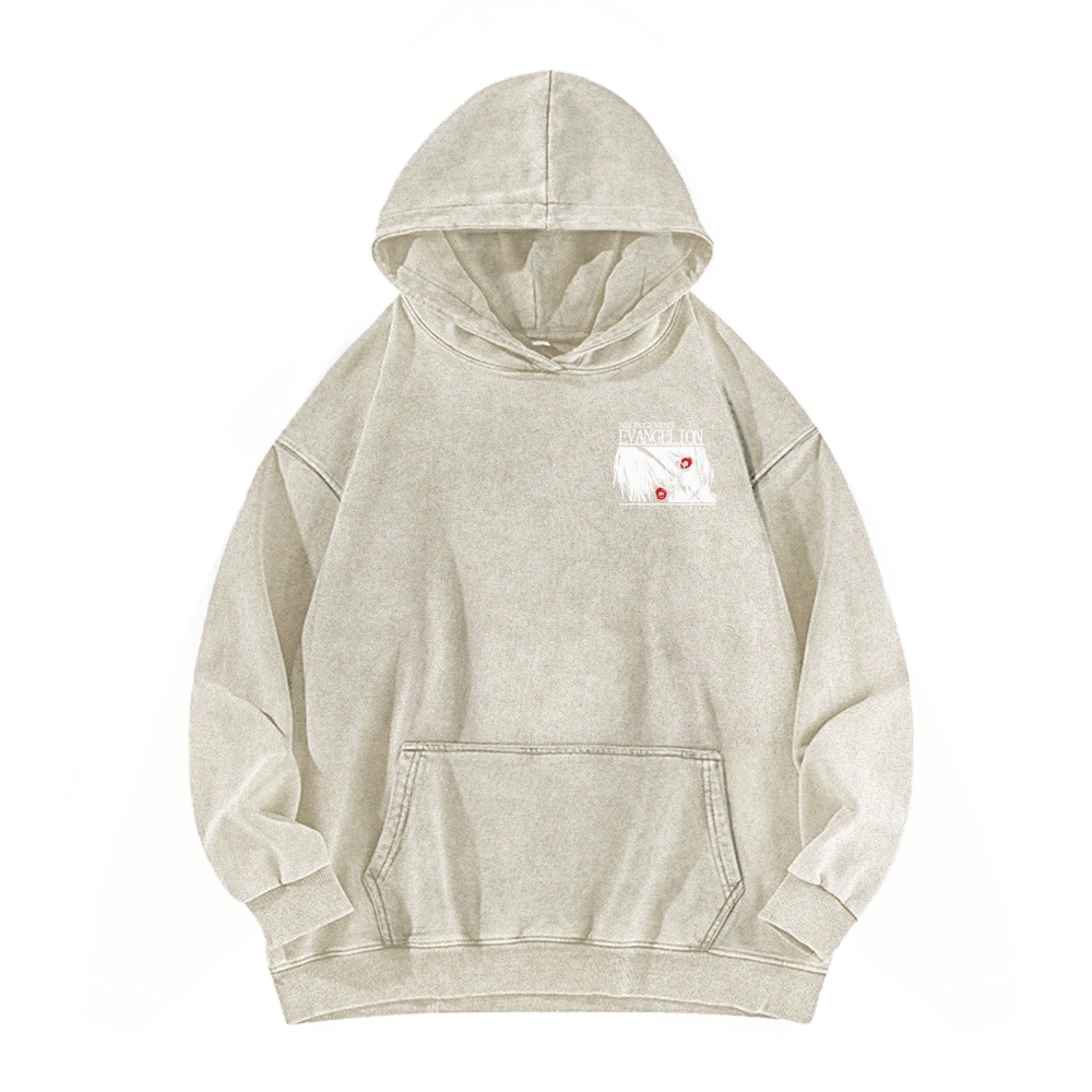 Neon Genesis Evangelion Casual Washed Hoodie 2509002828