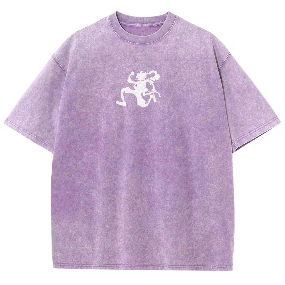 One Piece Luffy Unisex Fit Washed T-Shirt 2509003511