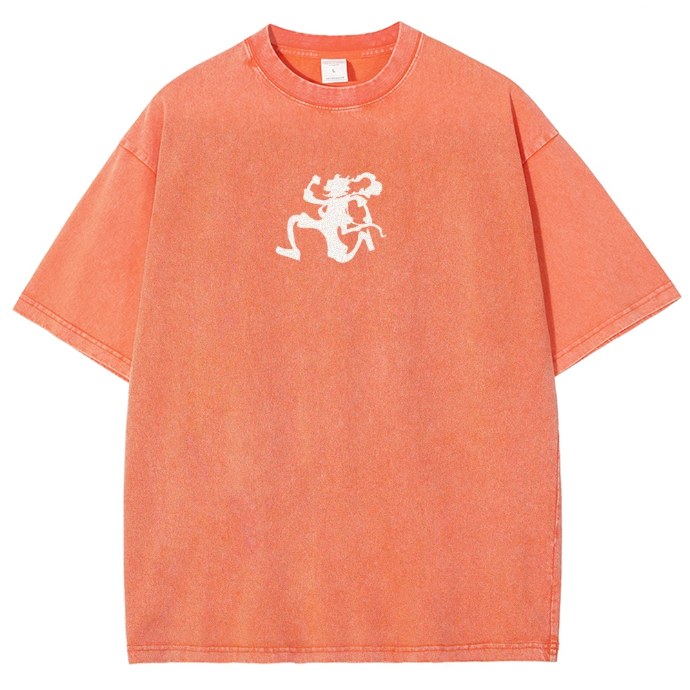 One Piece Luffy Unisex Fit Washed T-Shirt 2509003511