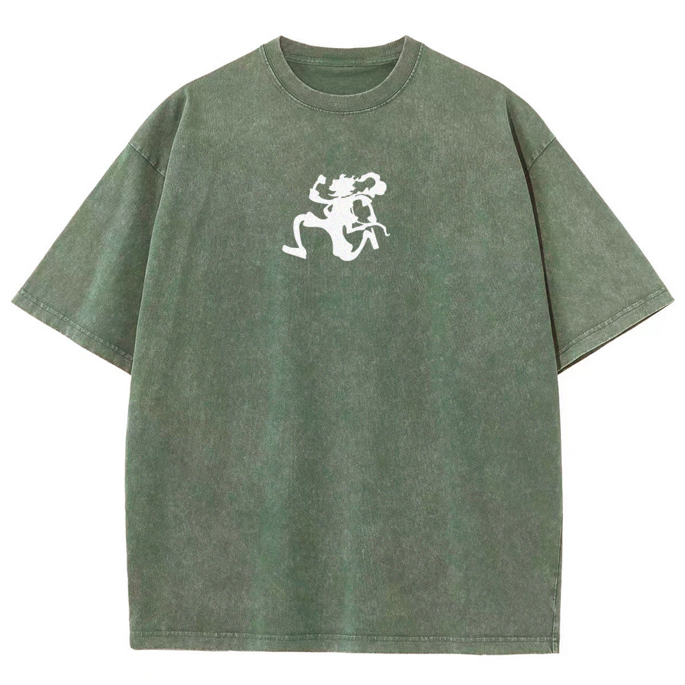 One Piece Luffy Unisex Fit Washed T-Shirt 2509003511