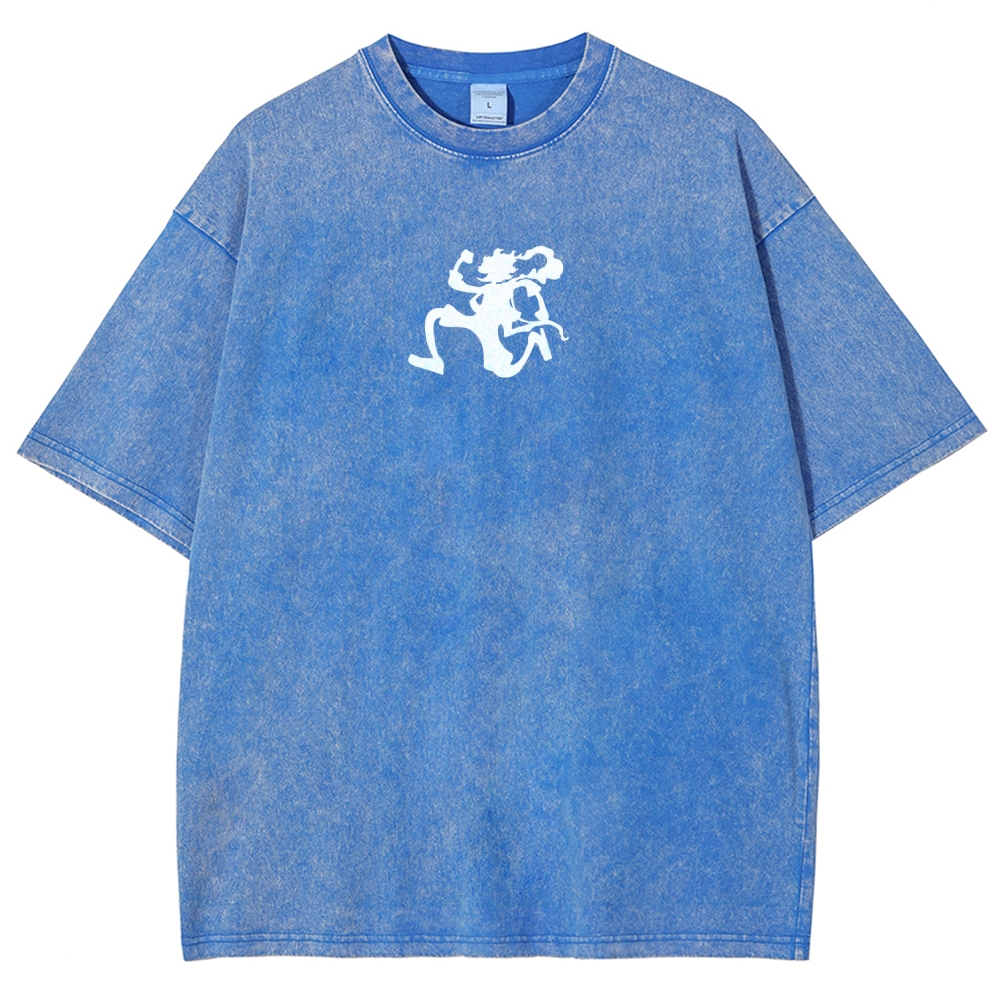 One Piece Luffy Unisex Fit Washed T-Shirt 2509003511