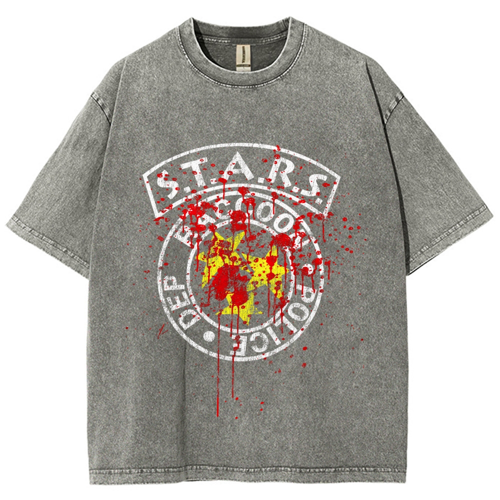 Resident Evil Unisex Fit Washed T-Shirt 2509004317