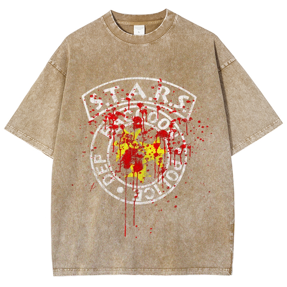 Resident Evil Unisex Fit Washed T-Shirt 2509004317