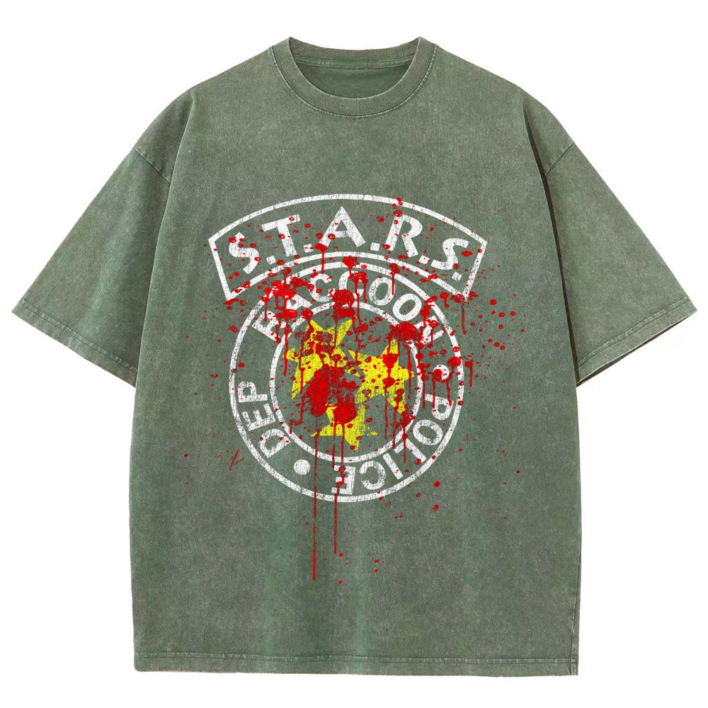 Resident Evil Unisex Fit Washed T-Shirt 2509004317