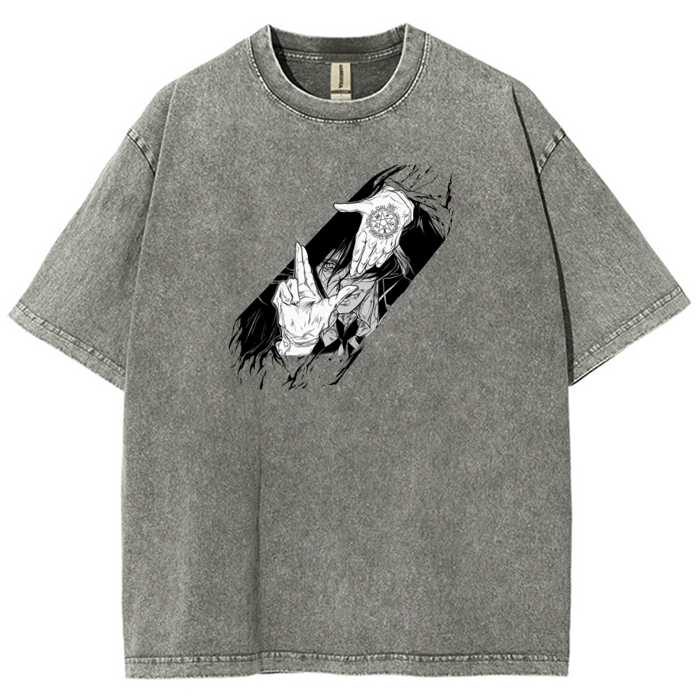 Hellsing Unisex Fit Washed T-Shirt 2509006215