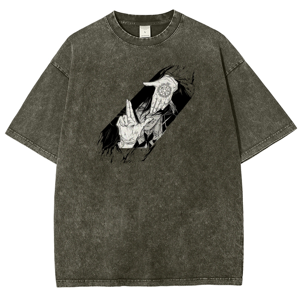 Hellsing Unisex Fit Washed T-Shirt 2509006215