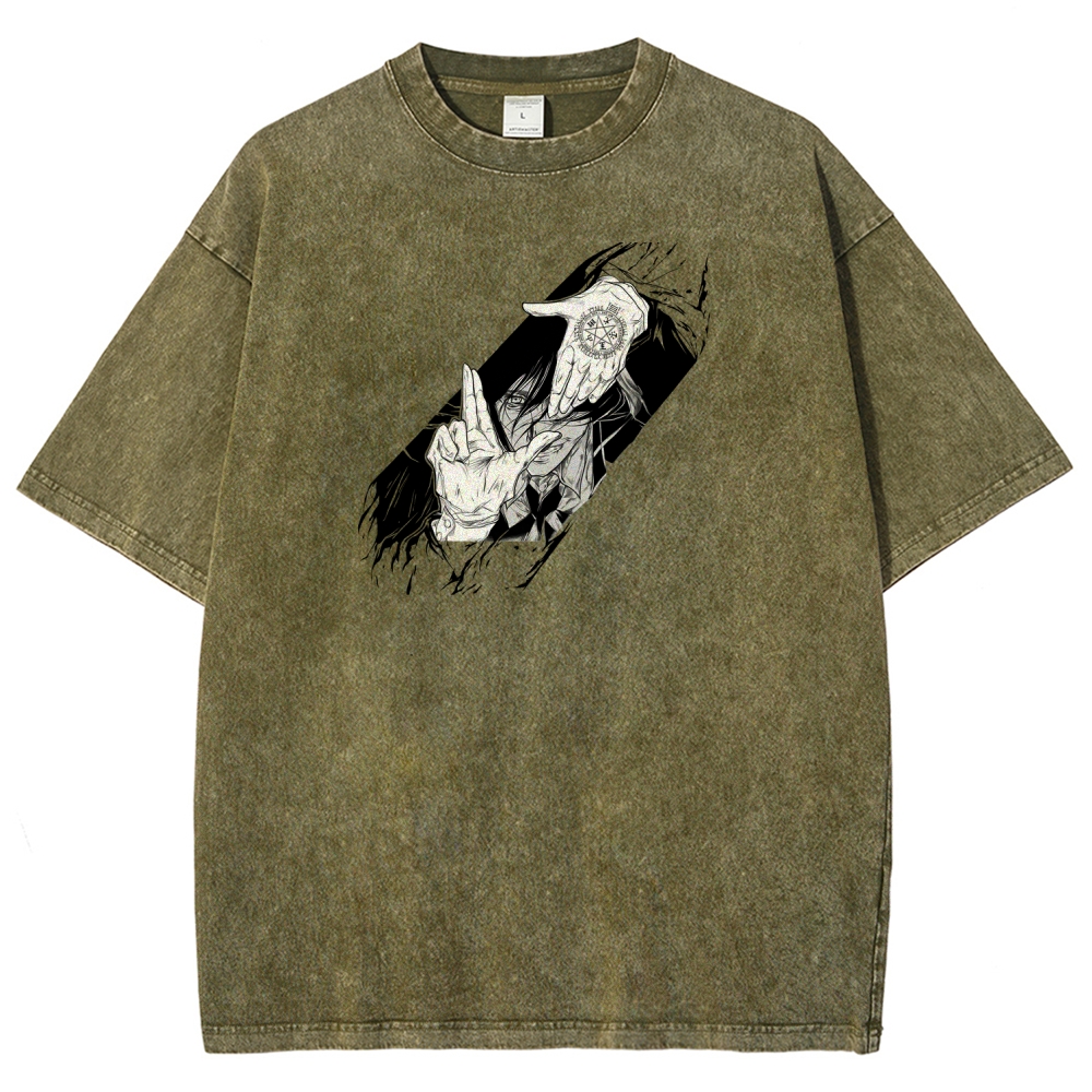 Hellsing Unisex Fit Washed T-Shirt 2509006215