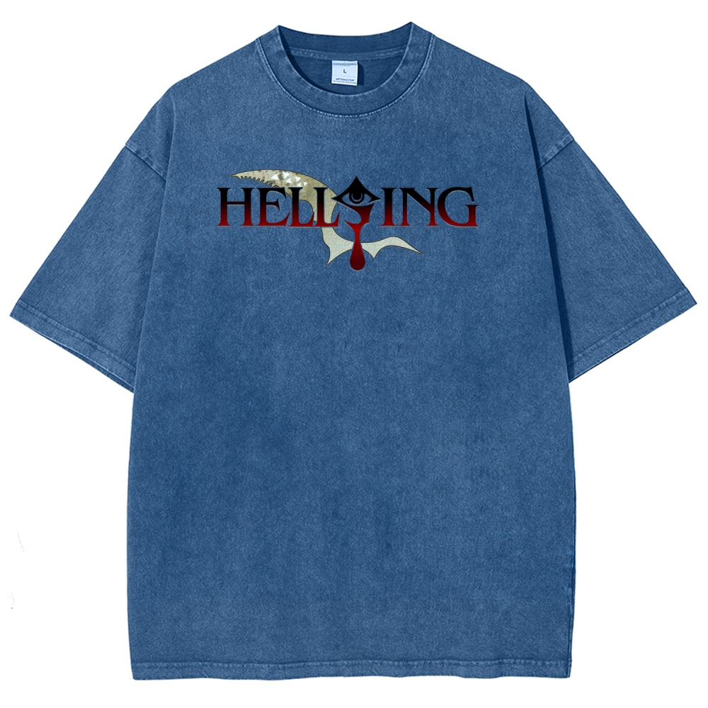 Hellsing Unisex Fit Washed T-Shirt 2509006229