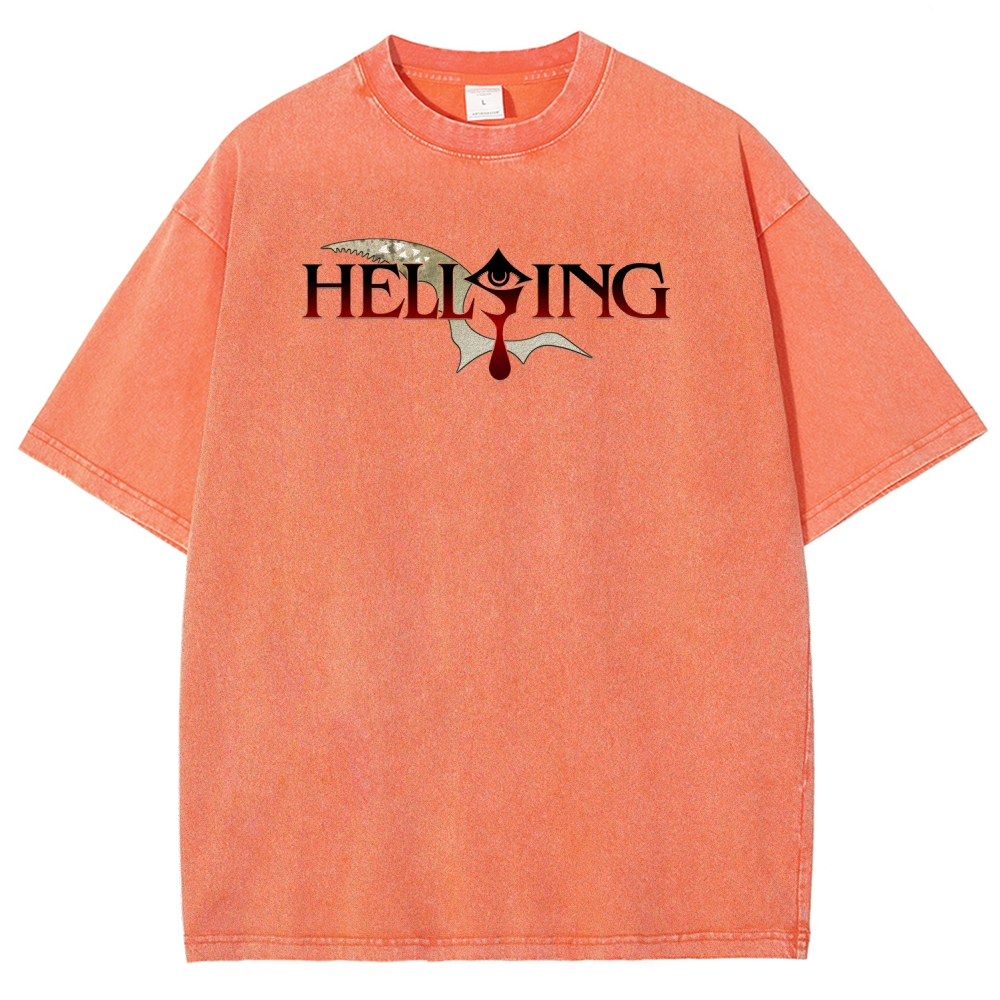 Hellsing Unisex Fit Washed T-Shirt 2509006229