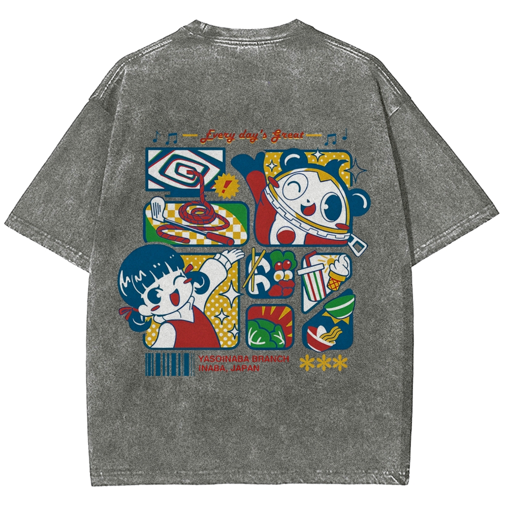 Persona 4 Junes Unisex Fit Washed T-Shirt 2509007124
