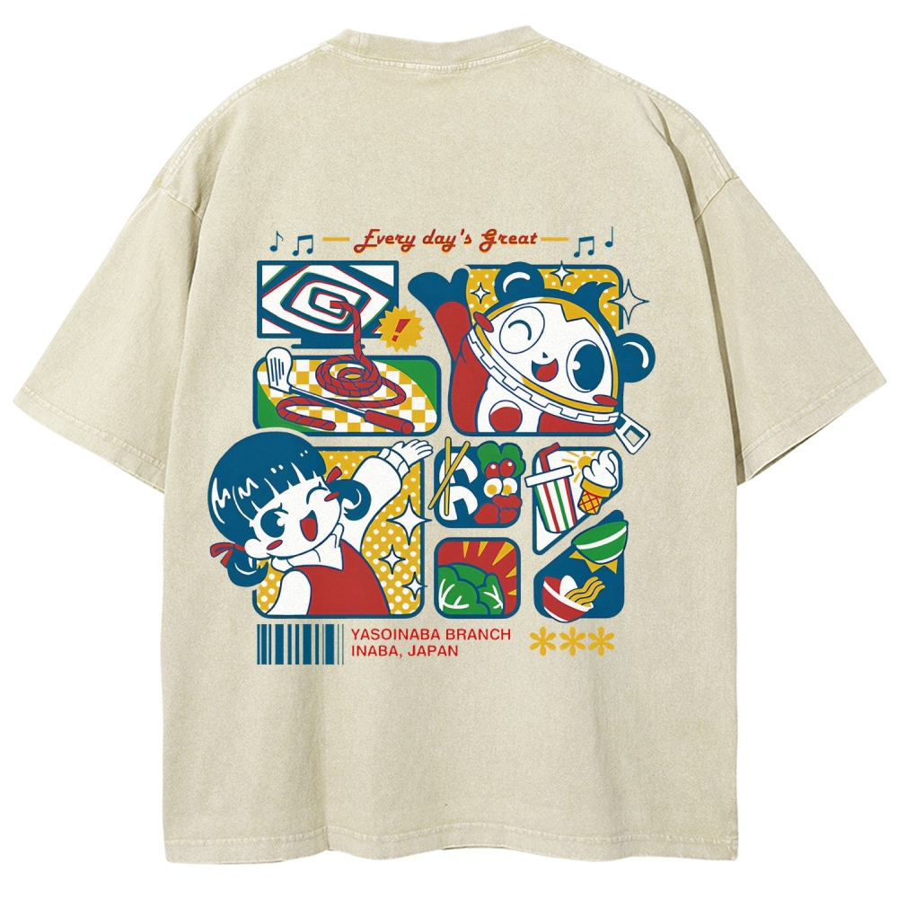 Persona 4 Junes Unisex Fit Washed T-Shirt 2509007124