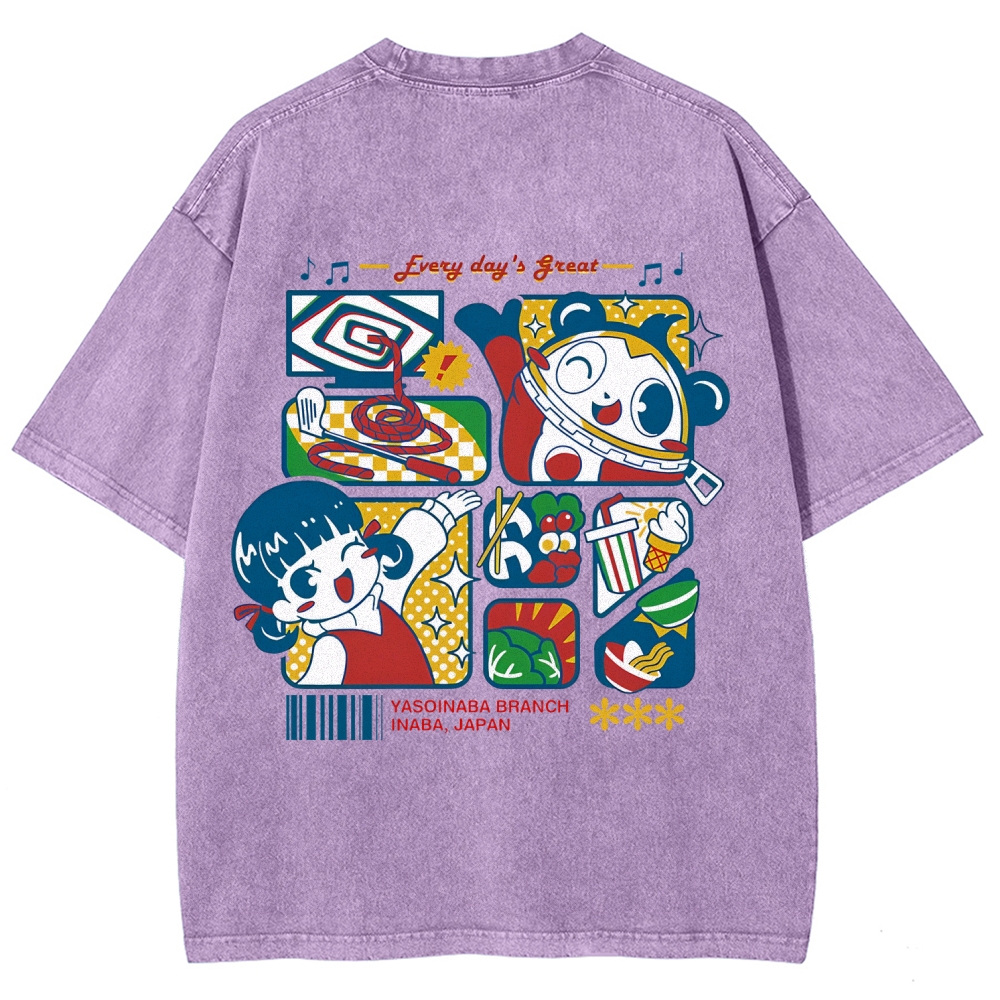 Persona 4 Junes Unisex Fit Washed T-Shirt 2509007124