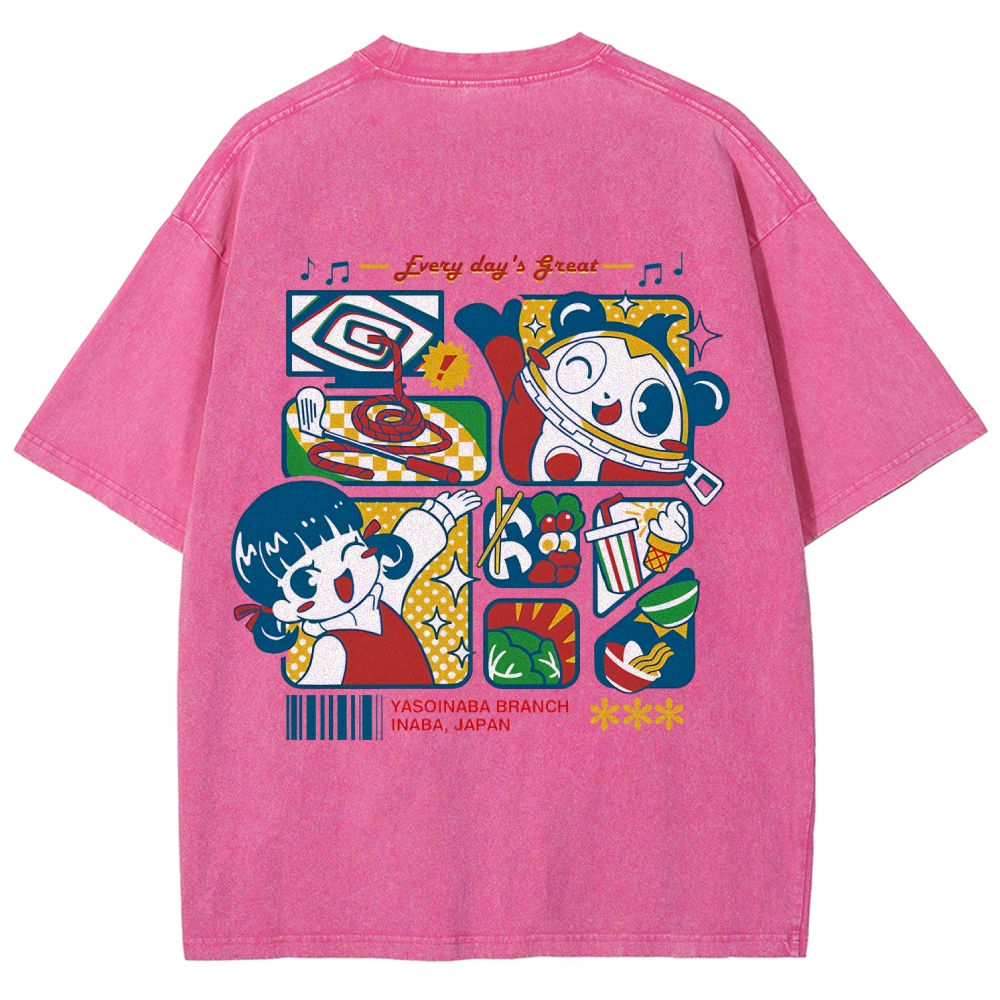 Persona 4 Junes Unisex Fit Washed T-Shirt 2509007124