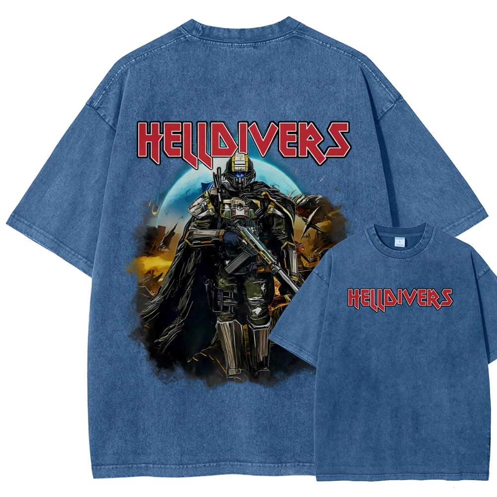 Helldivers Unisex Fit Washed T-Shirt 2509008538
