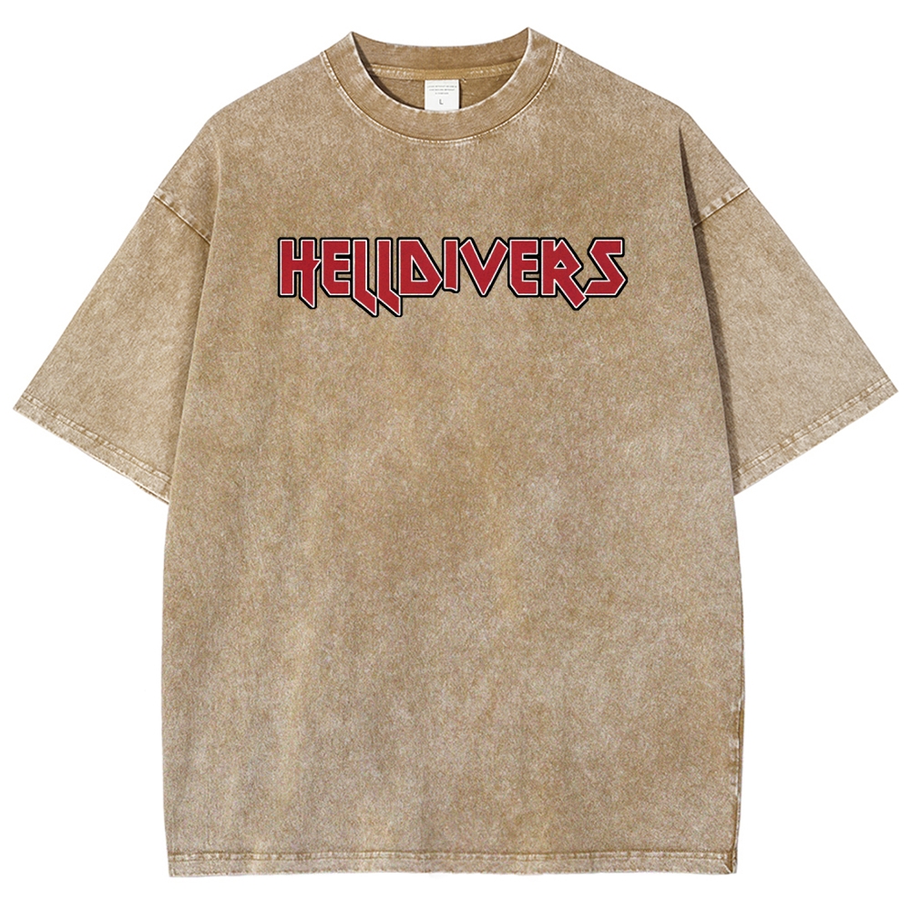 Helldivers Unisex Fit Washed T-Shirt 2509008538