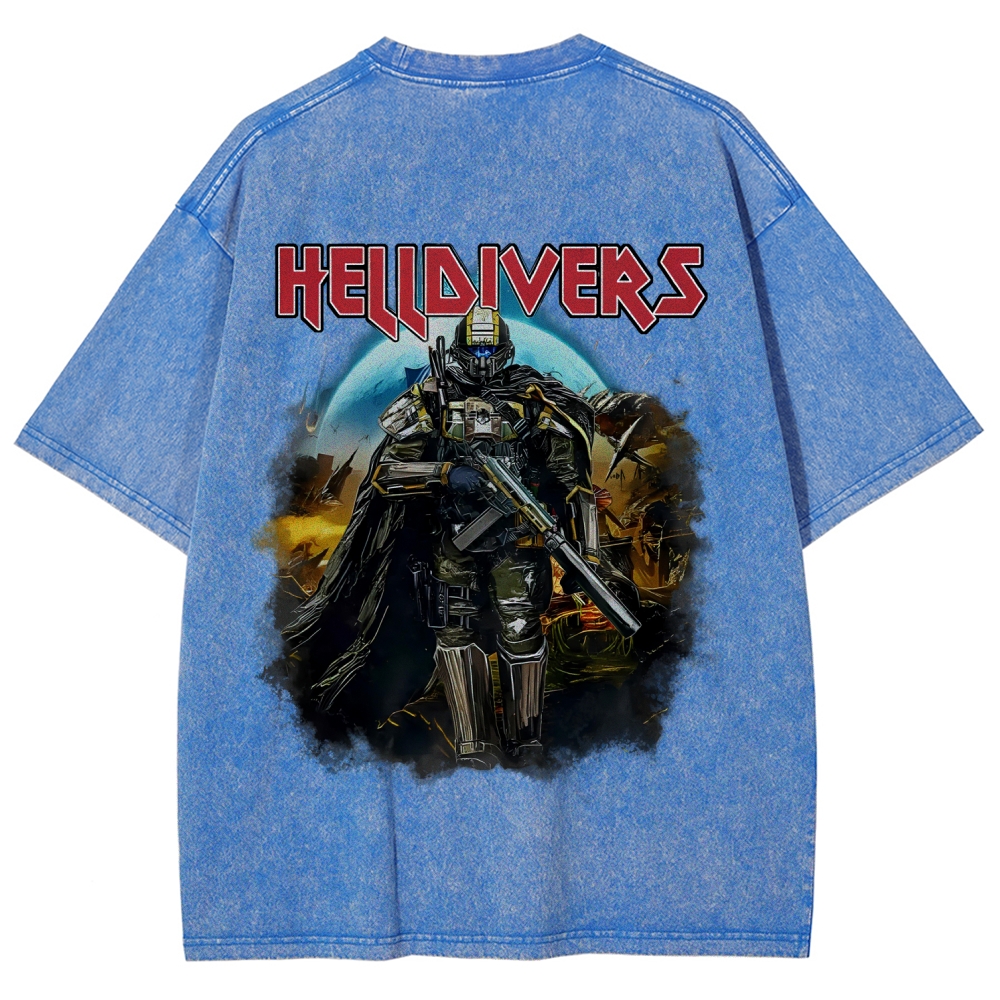 Helldivers Unisex Fit Washed T-Shirt 2509008538