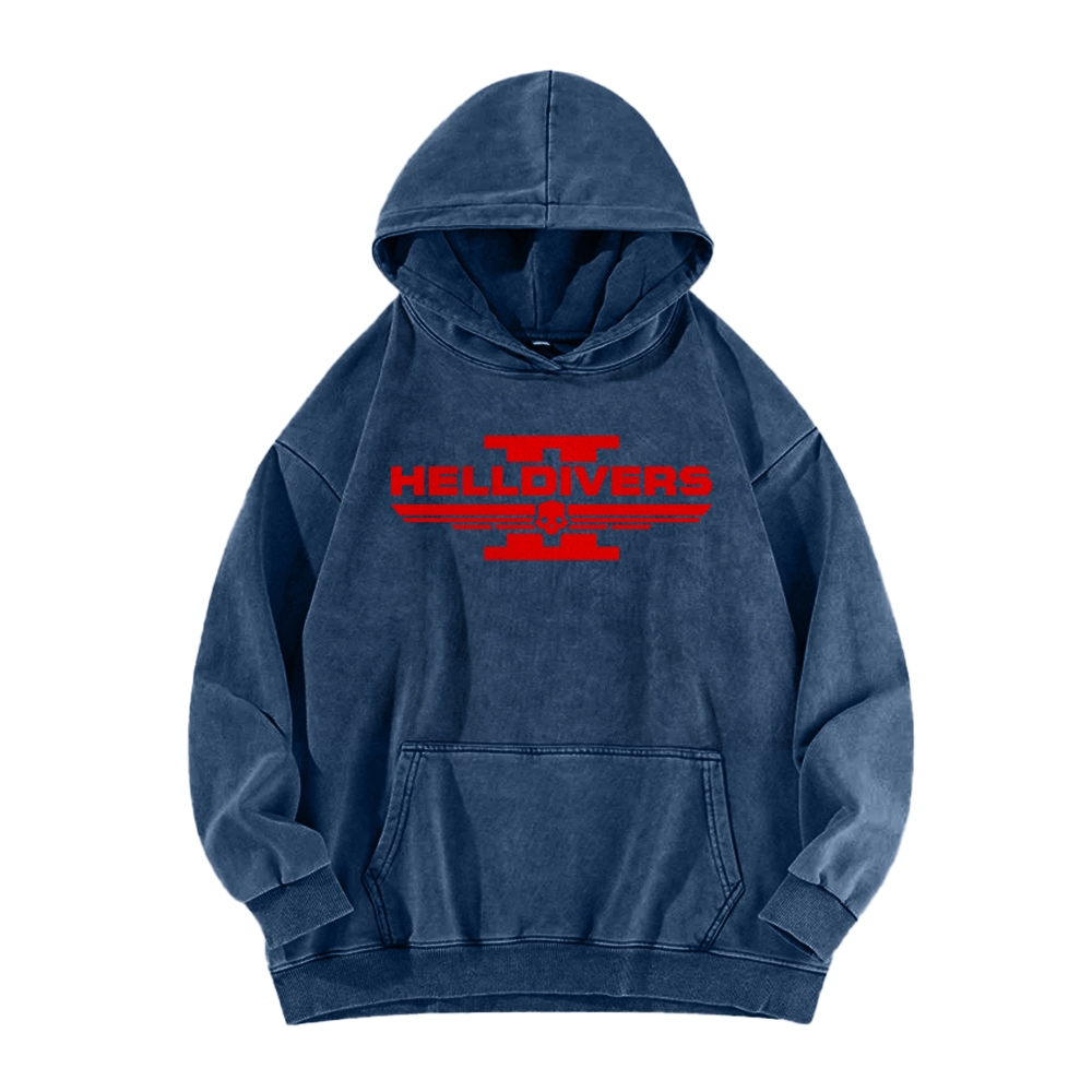 Helldivers Casual Washed Hoodie 2509009970