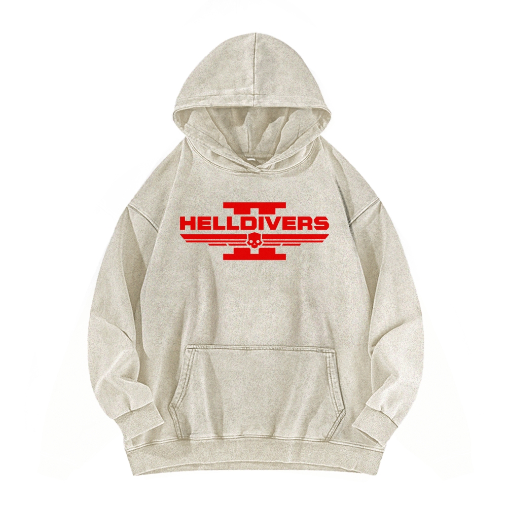 Helldivers Casual Washed Hoodie 2509009970