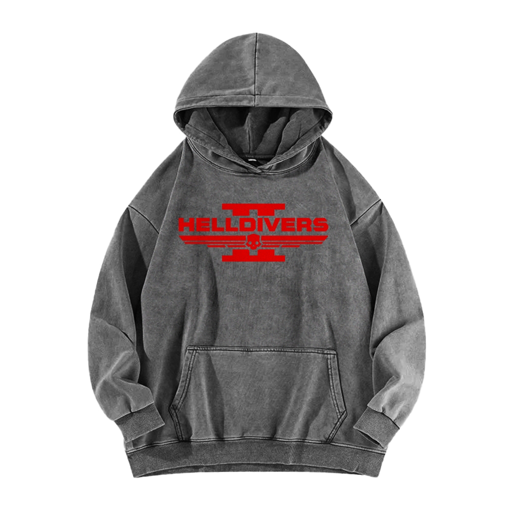 Helldivers Casual Washed Hoodie 2509009970