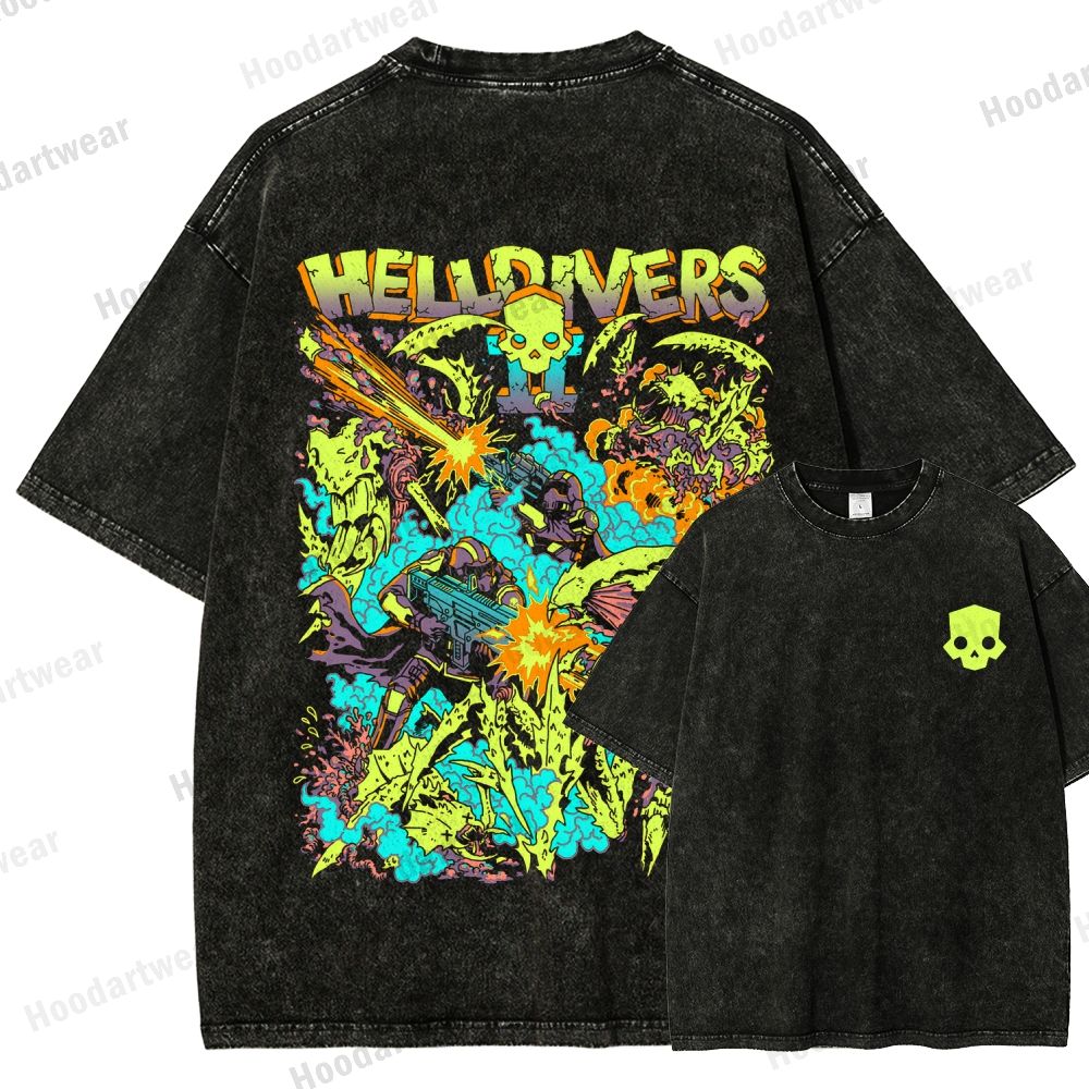 Helldivers Unisex Fit Washed T-Shirt 2509010109