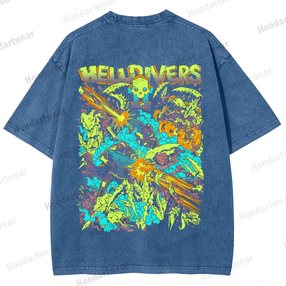 Helldivers Unisex Fit Washed T-Shirt 2509010109