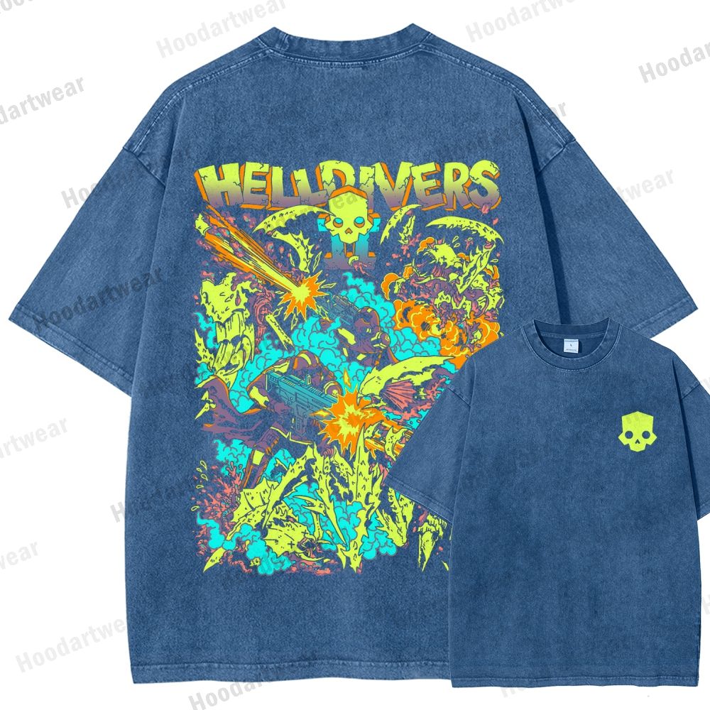 Helldivers Unisex Fit Washed T-Shirt 2509010109