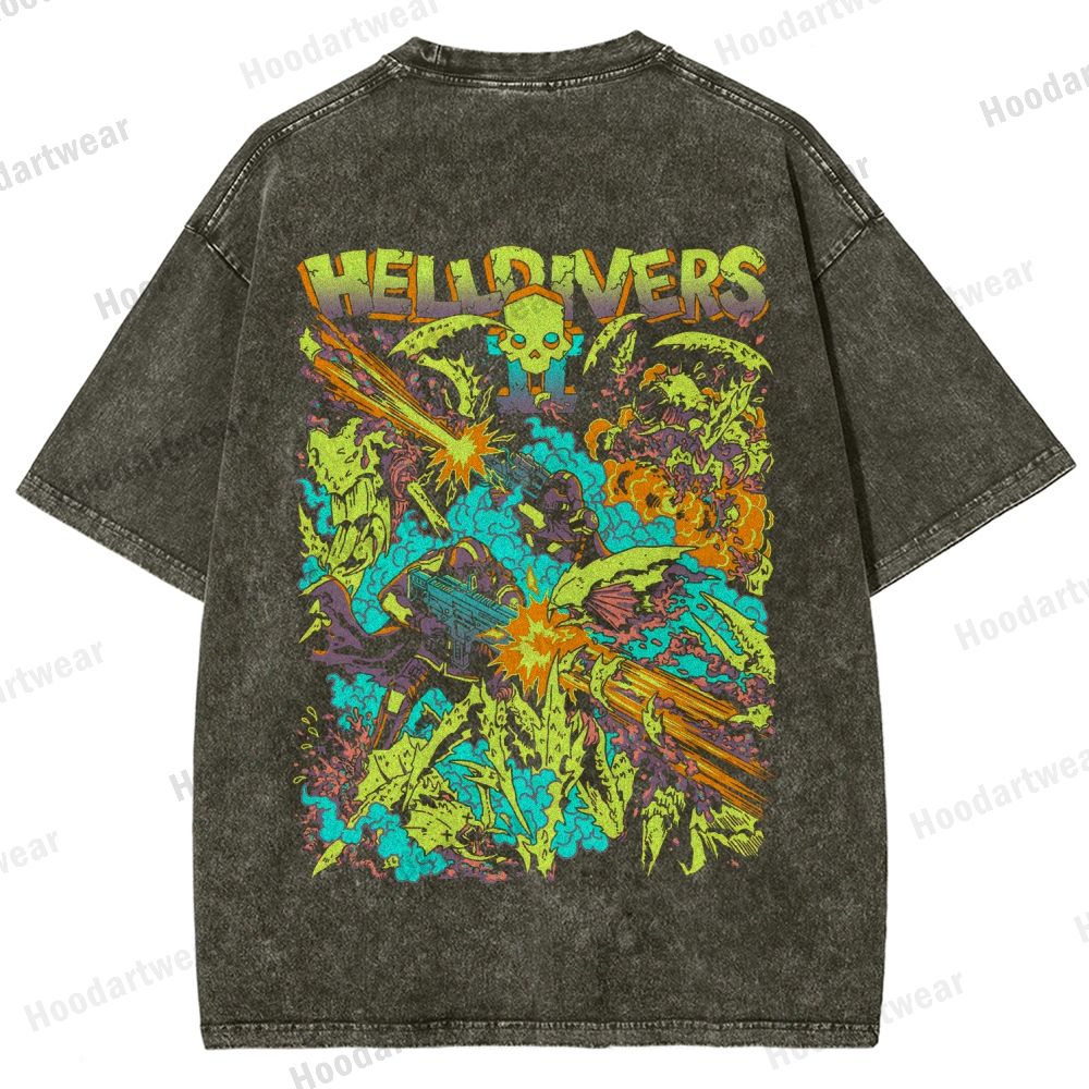 Helldivers Unisex Fit Washed T-Shirt 2509010109