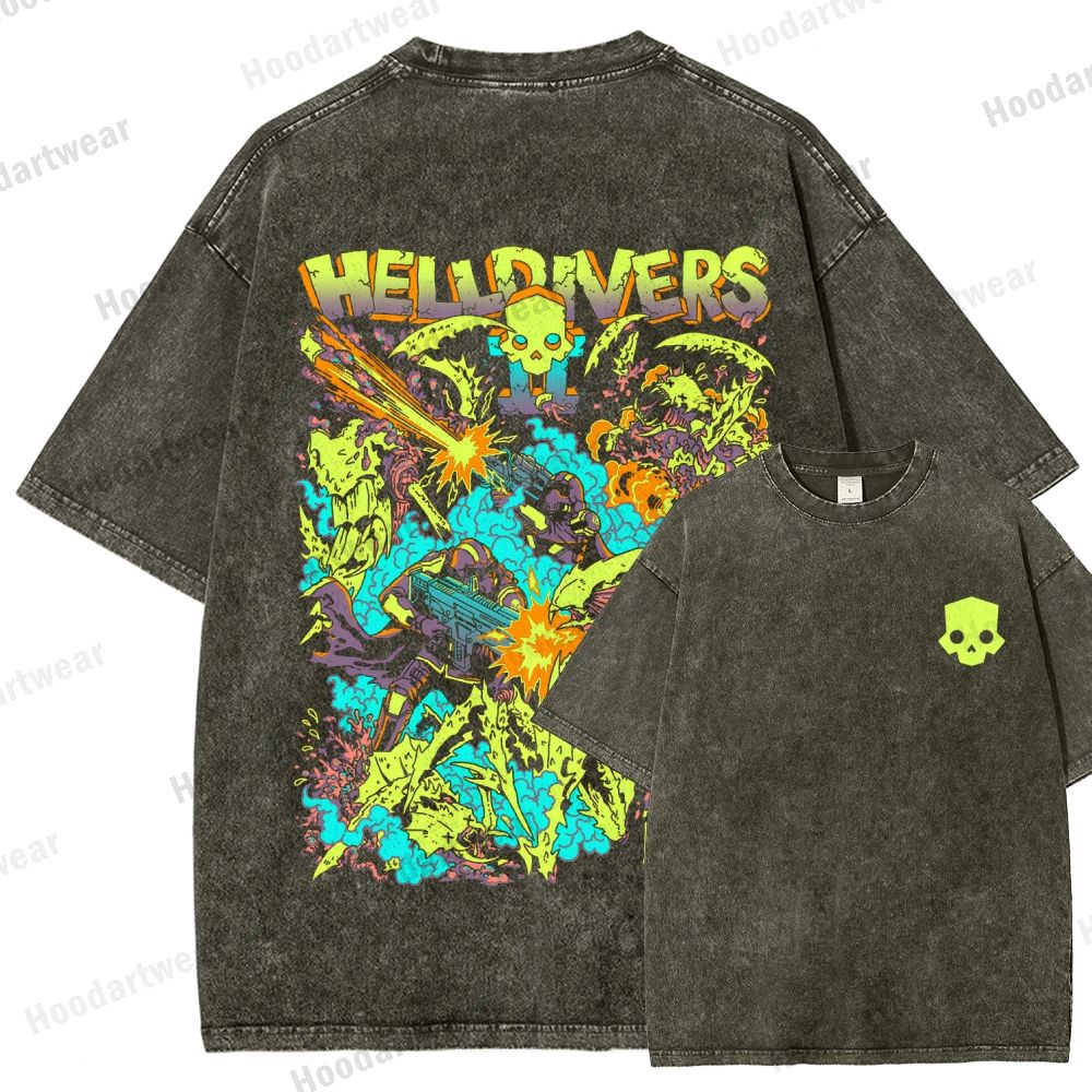 Helldivers Unisex Fit Washed T-Shirt 2509010109