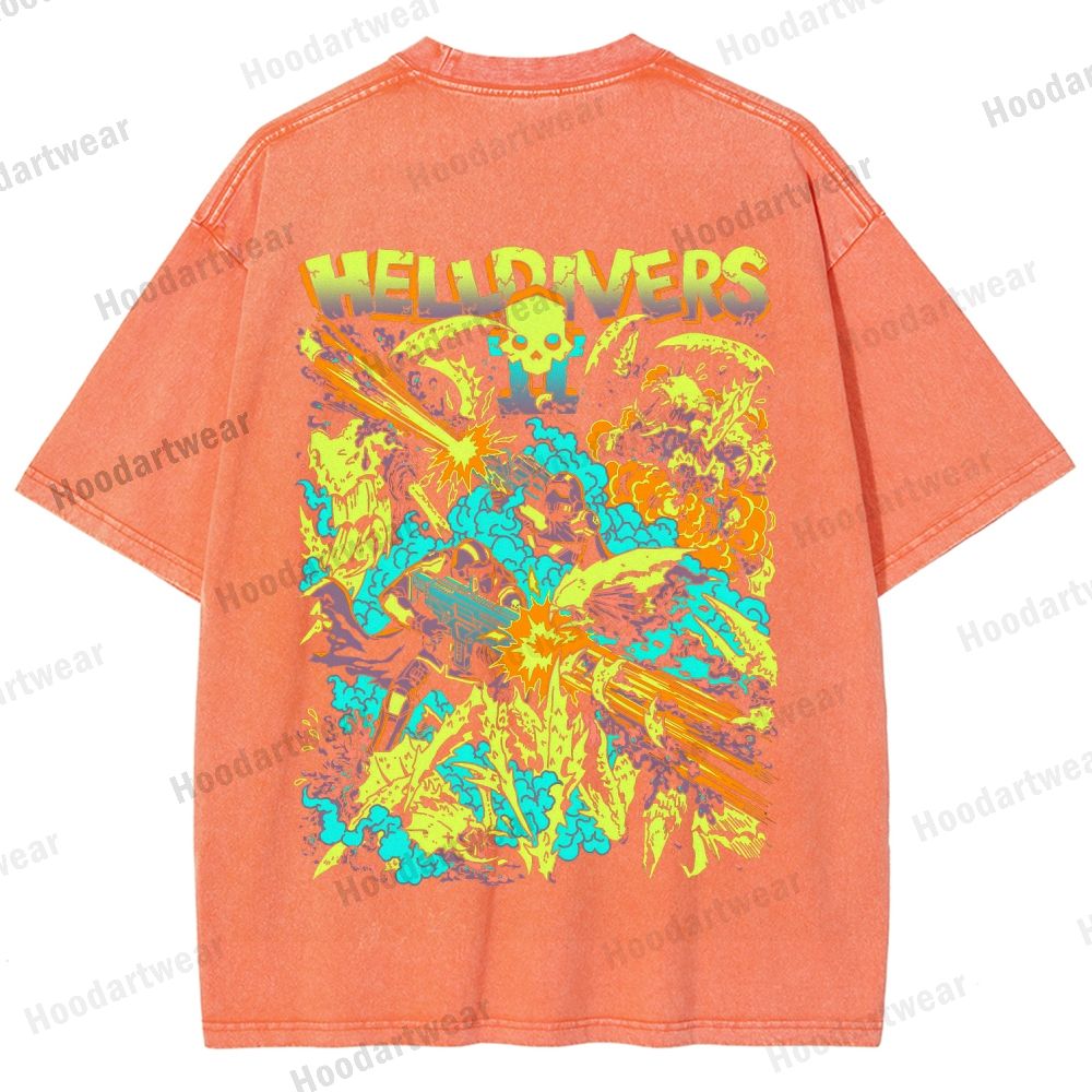 Helldivers Unisex Fit Washed T-Shirt 2509010109