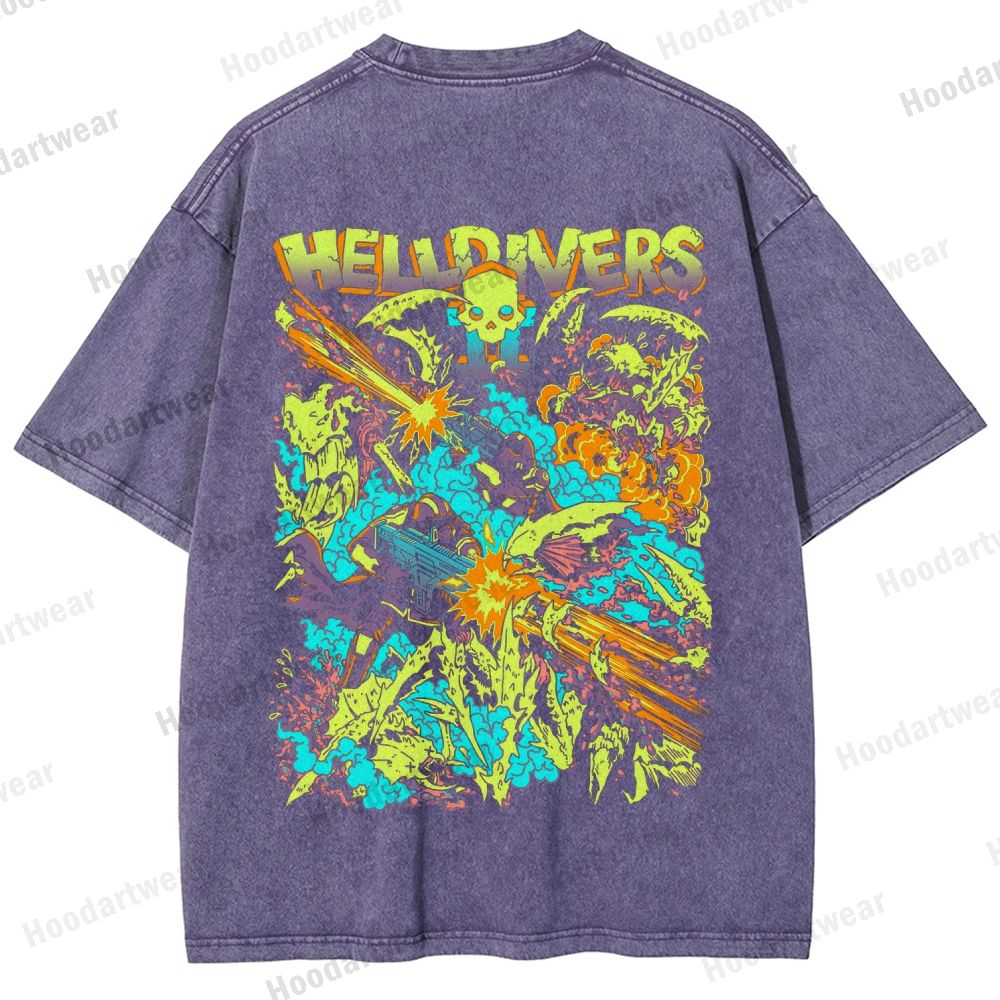 Helldivers Unisex Fit Washed T-Shirt 2509010109