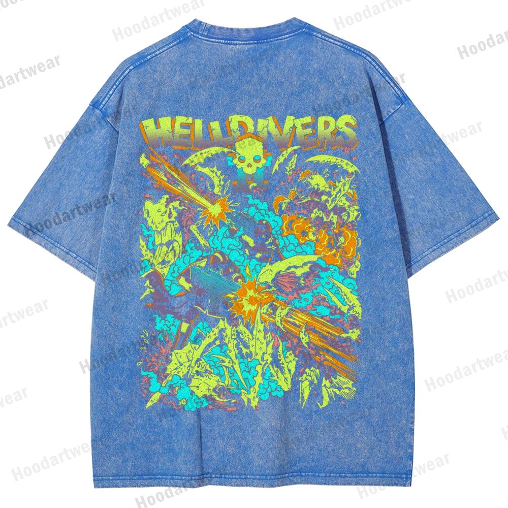 Helldivers Unisex Fit Washed T-Shirt 2509010109