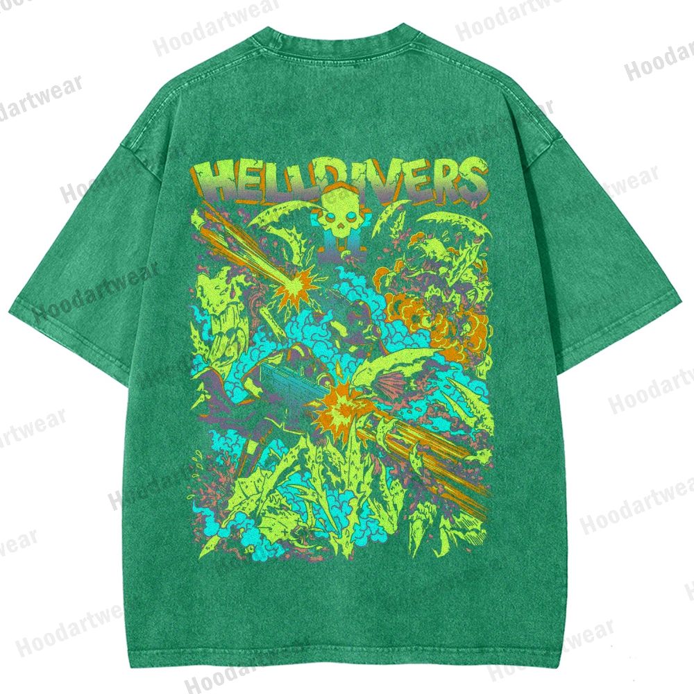 Helldivers Unisex Fit Washed T-Shirt 2509010109