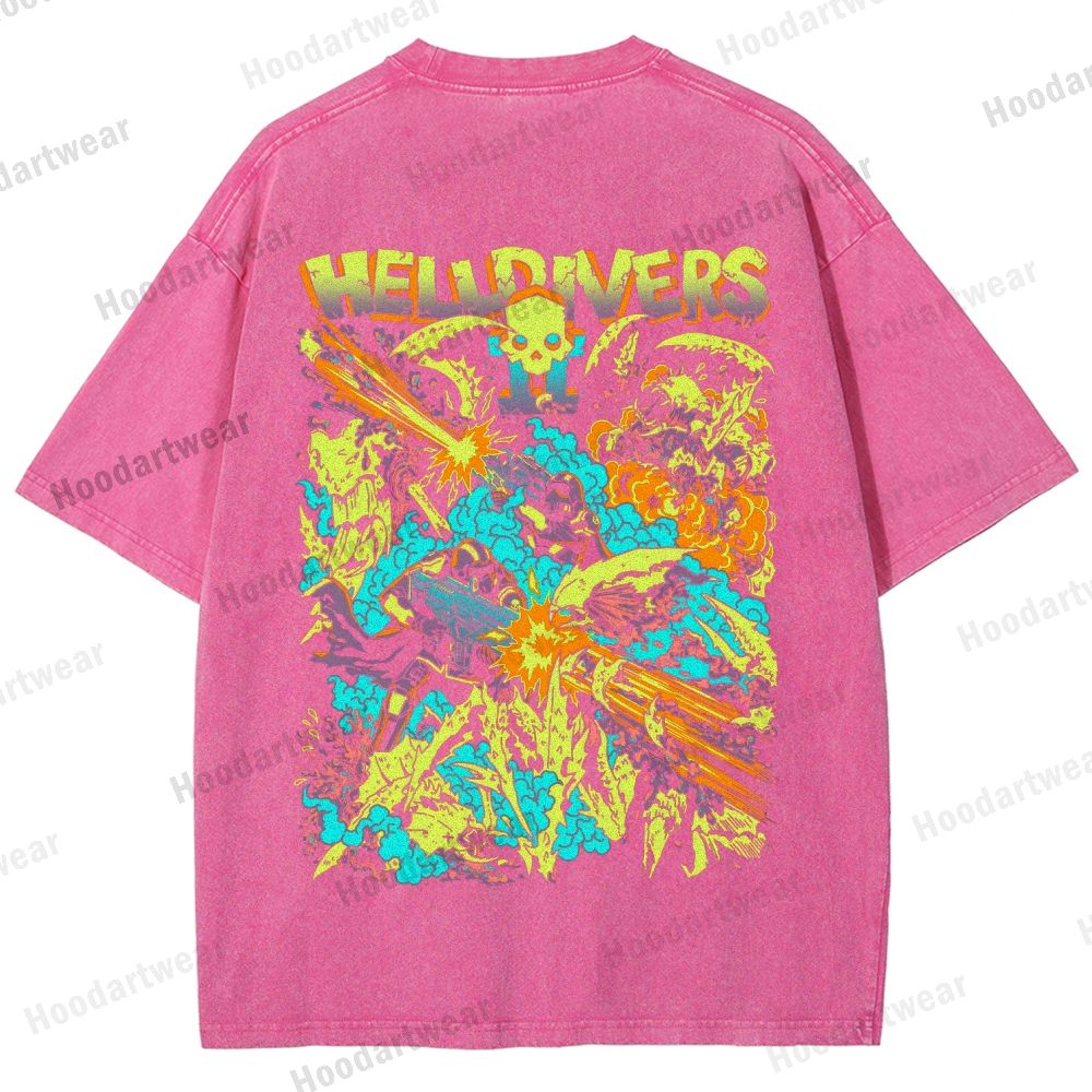Helldivers Unisex Fit Washed T-Shirt 2509010109
