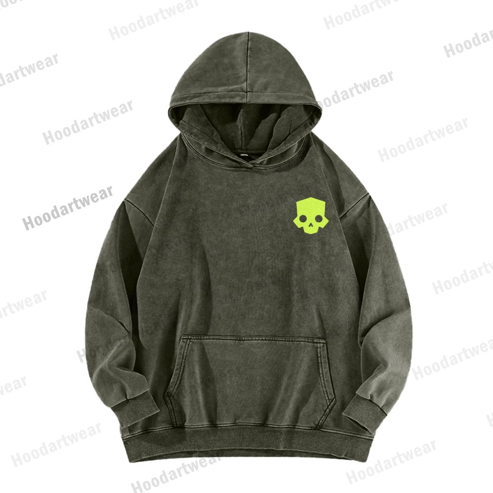 Helldivers Casual Washed Hoodie 2509010934