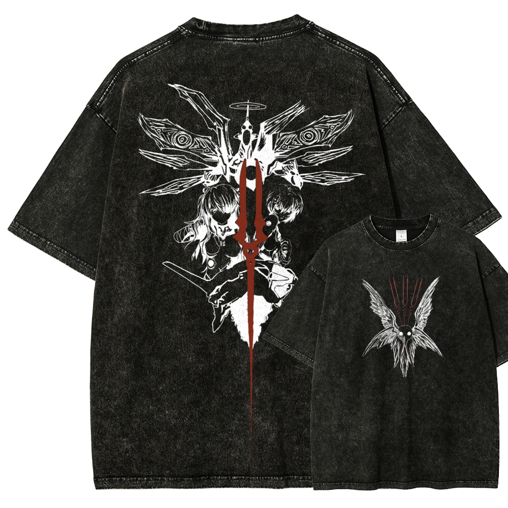 NEON GENESIS EVANGELION  Unisex Fit Washed T-Shirt 2509011770